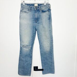 Simon Miller high rise distressed jeans 28 6 straight leg 100% cotton designer